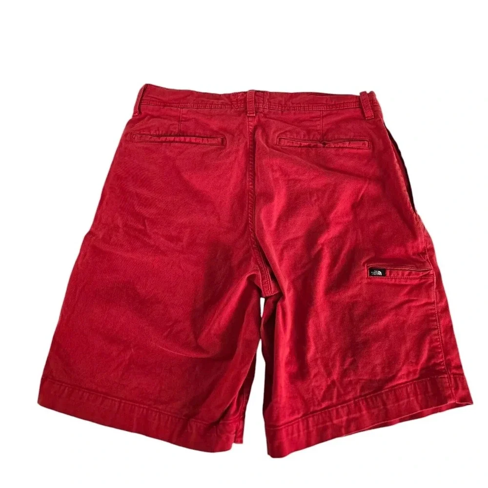 The North Face Mens Red Shorts Size 32 Preppy Pocket Outdoor‎
